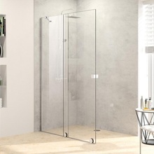 HÜPPE Xtensa Pure Walk-In sprchová stena 140 cm s posuvnými dverami, upevnenie vľavo, str. pololesklá, číre sklo s AntiPlaque X