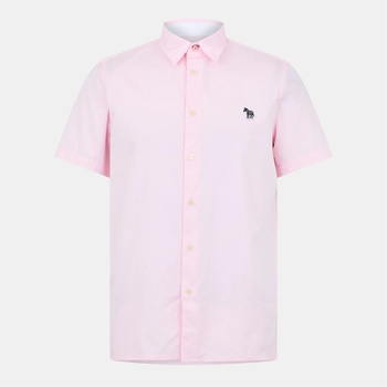 PS Paul Smith Риза PS Paul Smith Men's Short-Sleeve Plain Shirt - Pink 20