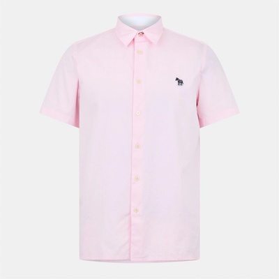 PS Paul Smith Риза PS Paul Smith Men's Short-Sleeve Plain Shirt - Pink 20