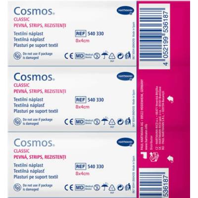 Cosmos Pevná Strips náplast 8 × 4 cm 3 ks