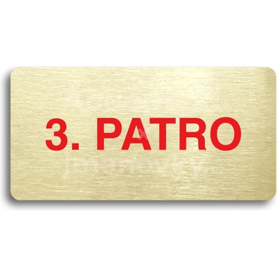 ACCEPT Piktogram 3. PATRO - zlatá tabulka - barevný tisk bez rámečku