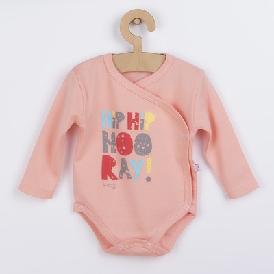KOALA Kojenecké celorozepínací body Koala Hip Hip růžové
