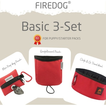 Firedog Basic 3-Set nylon červený