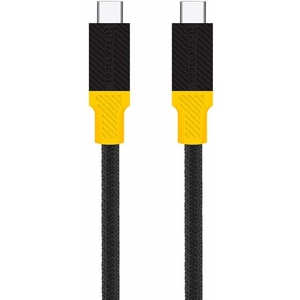 Tactical Здрав USB4 кабел с въжена оплетка за устройства с USB-C порт (100 см) - Tactical BlackBird USB4 USB-C to USB-C Cable 240W (черен) (57983121230)