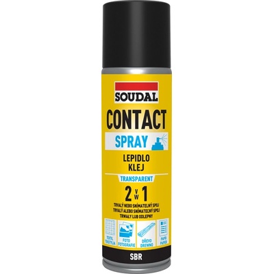 SOUDAL Contact sprej lepidlo 2v1 300 ml