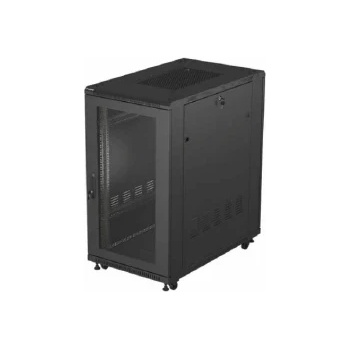 Lanberg Rack Cabinet 19 Free-Standing 22U/600X1000 (FlAT Pack) With Mesh Door (FF01-6022-23B)