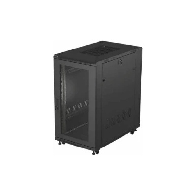 Lanberg Rack Cabinet 19 Free-Standing 22U/600X1000 (FlAT Pack) With Mesh Door (FF01-6022-23B)