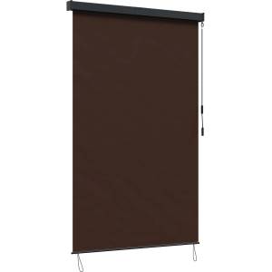 vidaXL Ролетна щора Кафяво 120 x 250 cm Текстил и Алуминий (42037183)