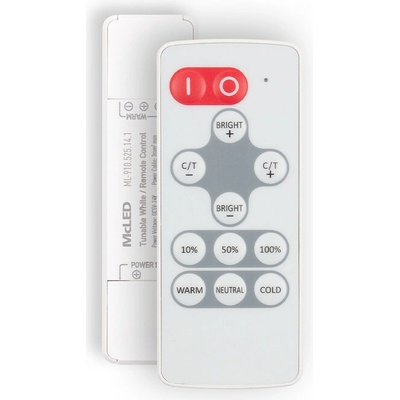Sada RF Nano pro dual white LED pásky, 1 zóna, ovladač + přijímač, max. 10A, bílý, IP20