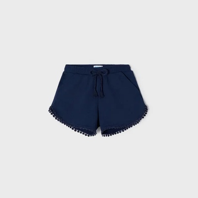Mayoral Basic трикотажни къси панталони за момиче в тъмно синьо Mayoral