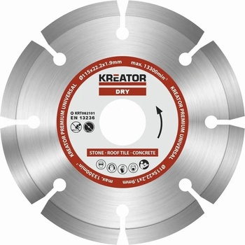 Kreator KRT082101 - Diamantový kotúč segmentový 115mm PREMIUM