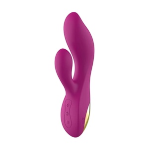 ToyJoy Мощен дебел рабит вибратор с 2 мотора от силикон Freya