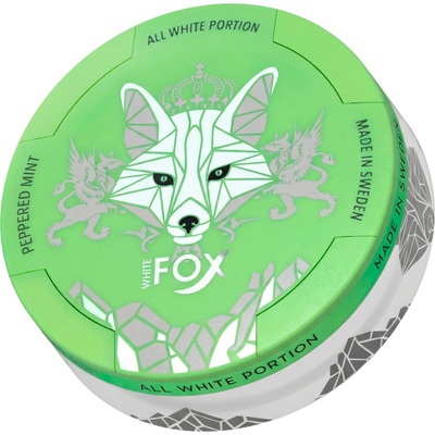 White Fox Peppered Mint 12 mg slim 20 sáčků