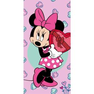 Jerry Fabrics Розова хавлиена детска кърпа 70x140 cm Minnie - Jerry Fabrics (23TW305)