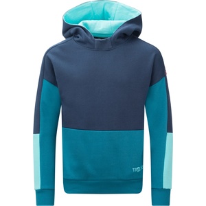 TROLLKIDS Детски суичър Trollkids Kid's Rondane Sweater Hoodie - Mystic Blue / Dark Marine / Arctic Blue - размер 164 (EU) (704-3541-0419)