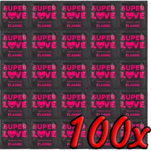 SuperLove Premium Latex Condoms Classic 100 pack