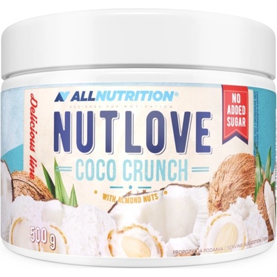 ALLNUTRITION Nutlove Coco Crunch Bílá čokoláda s kokosovými hoblinami 500 g – Hledejceny.cz