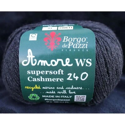 Borgo de Pazzi Amore WS Super soft Cashmere 240 Antracit 33