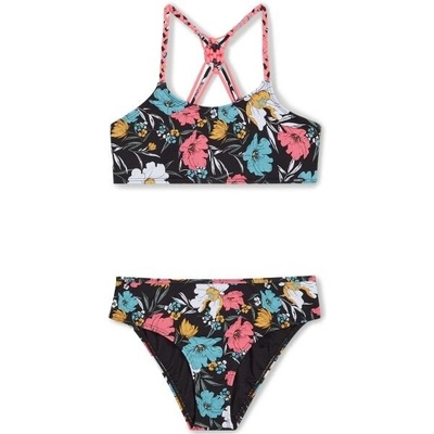 O'Neill Detské dvojdielne plavky Mix And Match Tropics Holiday bikini čierna