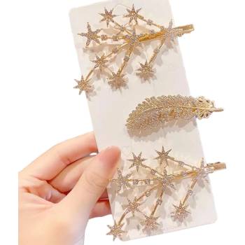 HARAHU Щипки за коса lo-19566 - Тип3 / Златна kp19566 (lo-19566)