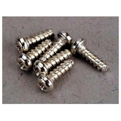 Traxxas кръстата винт 2x6mm полукръгла глава цинк. (6)