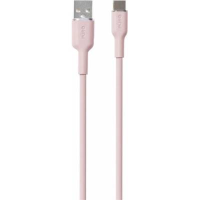 Puro PUUSBCICONROSE Soft USB-C/USB-A 60 W, 1,5m, růžový