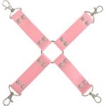Mokko X образен кожен разпределител "mokko fetish pink