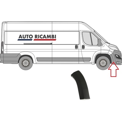 Ochranná lišta Fiat Ducato od 2014 pravá, lem nárazníku 735684536