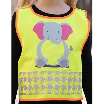 Korntex Wildlife detská reflexná vesta KX119K Elephant Yellow