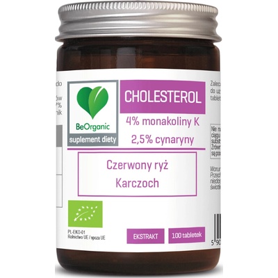 BeOrganic Cholesterol BIO Red Rice, Artichoke 100 tabliet