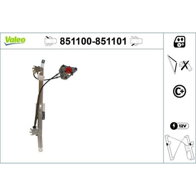 Zvedací zařízení oken VALEO 851100
