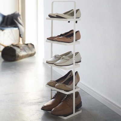 YAMAZAKI Tower Shoe Rack vysoký biely 2478