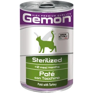 Gemon Pate Sterilized with Turkey Пастет с пуйка за кастрирани котк 400grи