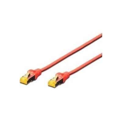 Digitus DK-1644-A-005/R CAT 6A S-FTP patch, Cu, LSZH AWG 26/7, 0.5m, červený