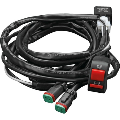 MOTO Spínač 12V ON/OFF 15A SET s kabeláží LAMPA | Zboží Auto