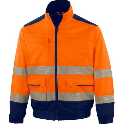 Delta BLÚZA M2VE3STRHV Fluo oranžová-Nám. modrá