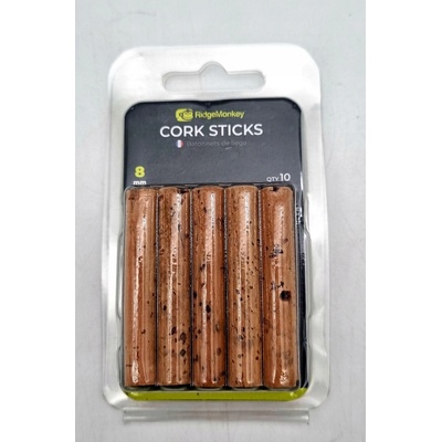 Ridgemonkey Korkové tyčinky Combi Bait Drill Spare Cork Sticks 6mm