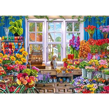 Image 1 of Bluebird Puzzle - Puzzle Steve Crisp: Flower Shoppe - 500 piese