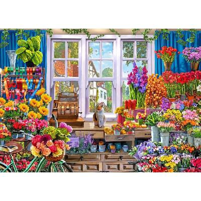 Bluebird Puzzle - Puzzle Steve Crisp: Flower Shoppe - 500 piese