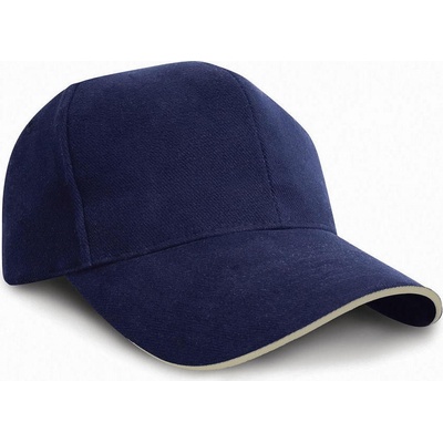 Result Headwear Sandwich Brushed Cotton Navy/Natural