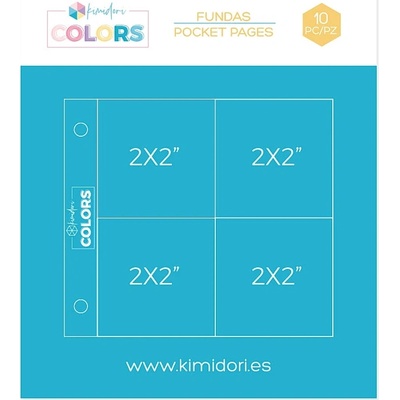 KIMIDORI Náhradní kapsy do alba 4"x4" - 2"X2" Design 2