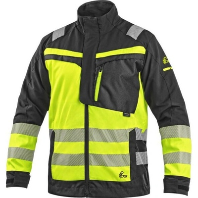 CXS NAOS Blůza pánská s reflexní doplňky Černá/žlutá fluor