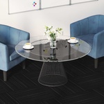 vidaXL Килимна плочка Сиви ивици 50 x 50 cm 20 бр. ПП и Битум (42032466)
