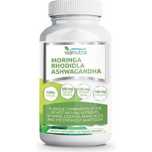 Vianutra MORINGA RHODIOLA ASHWAGANDHA 60 kapslí