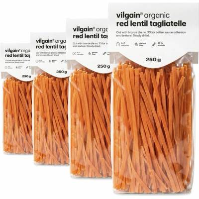Vilgain Tagliatelle z červené čočky 4 x 250 g