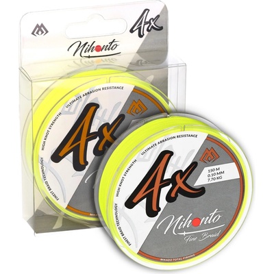 Mikado Pletená Šňůra Nihonto Fine Braid 150m Fluo žlutá 0,23mm