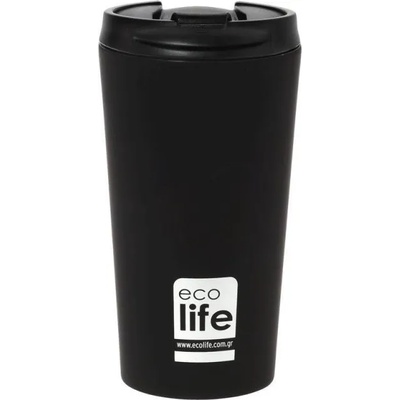 Ecolife Черна Матова Чаша 370ml