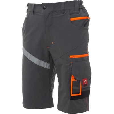 Payper bermudy NEXT 4W SHORTS Kouřová/černá