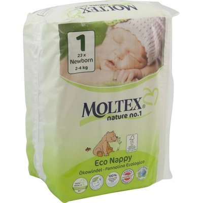 MOLTEX nature no. 1 Newborn 2-4 kg 23 ks