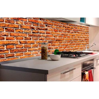 DIMEX KI-180-087 Samolepiace tapety za kuchynskú linku staré tehly rozmer 180 cm x 60 cm